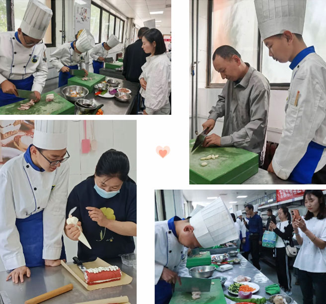 家長代表走進實訓(xùn)課堂